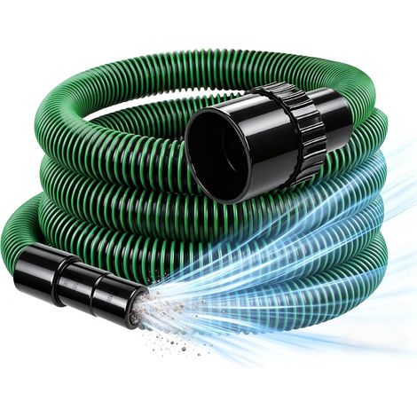Tuyau d'aspirateur universel – Tuyau haute performance EVA/PE de 3,5 m/5 m – Idéal pour le jardin, l'atelier et les aspirateurs eau et poussière (3.5 m) (1/5)
