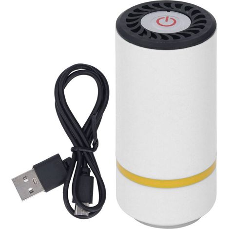 Scelleuse sous vide électrique avec batterie, Machine de scellage automatique portative pour vêtements, emballage alimentaire blanc (1/5)