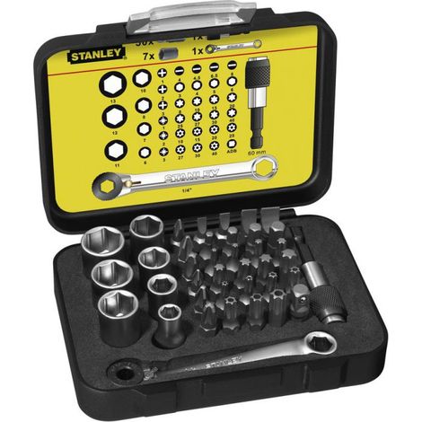 Set di punte a cricchetto Stanley da 39 pezzi (1/5)
