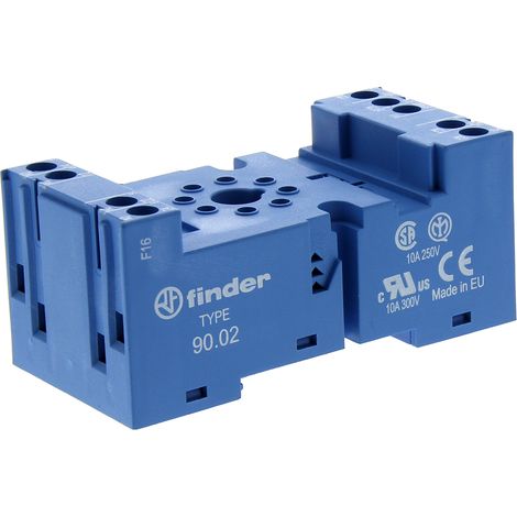 Support relais Finder série 90 8 contacts, Rail DIN, 250V c.a., pour 60,12 ( Prix pour 1 )