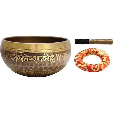 Ensemble de bols chantants tibétains pour la méditation, le yoga, la relaxation, les chakras, la prière et la pleine conscience. (1/5)