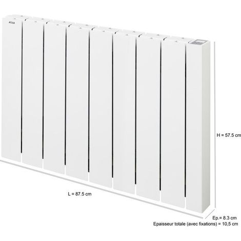 1500 W elektrischer Heizkörper mit Alcantara-Flüssigkeitsträgheit ACOVA (1/3)