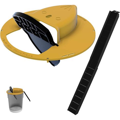 Humane rat trap with hinged sliding lid and automatic reset reusable rat cage suitable for indoor and outdoor use in garages, gardens and garden sheds.--DTEKGAZ