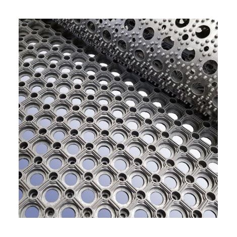 Tapis anti fatigue RS PRO, 1.5m x 1m x 16mm en Caoutchouc, anti-dérapant ( Prix pour 1 )