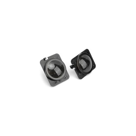 Luz de posición lateral LED de 12 V CC con lente ahumada de repuesto para Jeep Wrangler JK JKU 2007-2018 - Crezuo (1/4)
