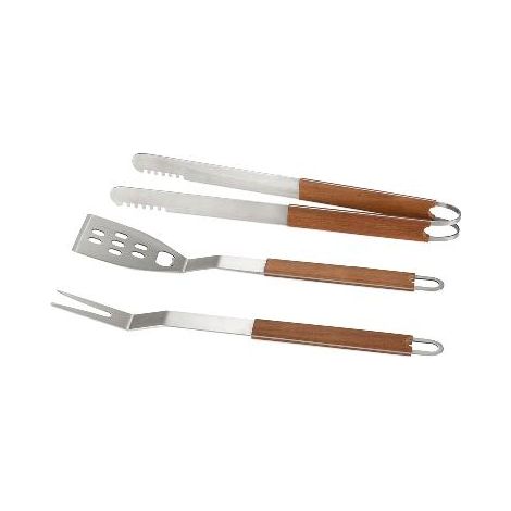 ANDREA HOUSE CC23121 Set 3 Utensilios Bbq Acacia 41Cm - ref: CC23121