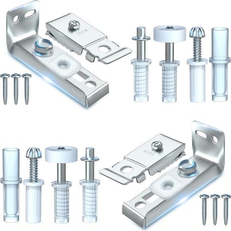 Kit de réparation de matériel- Lot de 2 pièces de rechange pour portes,un pivot de 3/8", une roue de guidage de 7/8", pour porte de poche pliante, porte accordéon, porte de grange