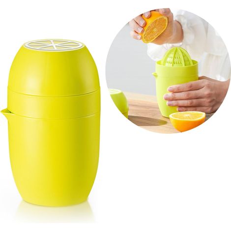 Extracteur de jus manuel avec deux options de pression, pour citron, orange, pastèque et la plupart des fruits, outil efficace (1/5)