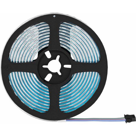 Juego de 4 tiras LED flexibles modernas para interior 400 x 0,8 x 0,3 cm plástico negro 020056350 (1/5)