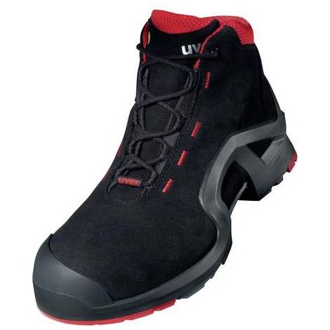 Bottes de sécurité 1-8517, Mixte, T 44, Noir/Rouge, S3 SRC, antistatiques ( Prix pour 1 paire ) (1/2)