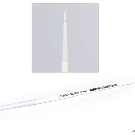 Pinceau - GAMES WORKSHOP - Citadel - Synthétique - Blanc - Taille M