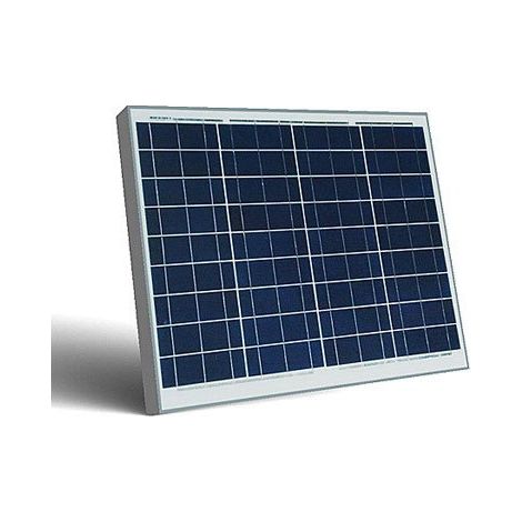 50W Pannello Solare Modulo Fotovoltaico 12V CELLE SILICIO PINZE BATTERIA