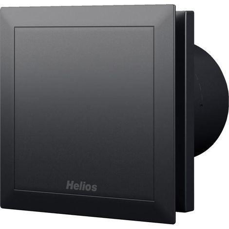 Helios M1/100 N/C Minivent DN 100 zweistufig, mit Nachlauf codierbar/Intervall, Schwarz