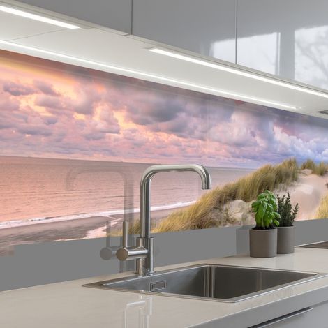 Kitchen Splashback Beach - Sea - Dune - Sunset 300x80 cm (1/5)