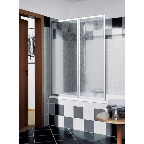 Kermi Paroi pliante Vario 2000 FW2 0600x 1400 BV : 1151-1167 WEI verre trempé Opaco Clean (1/5)