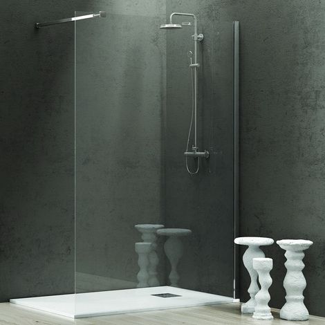 Doccia walkin bagno piccolo 50 cm cristallo trasparente  KW1000 kamalu