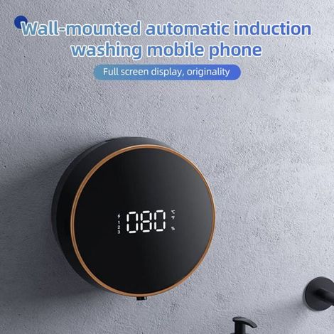 Eosnow Automatik-Seifenspender für Schaumseife, berührungslos und ohne Bohren, 260 ml mit LCD-Display. (1/4)