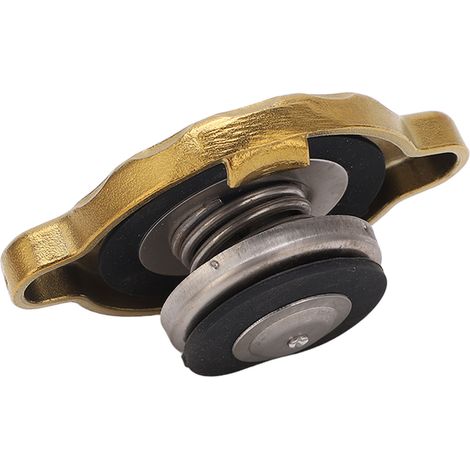 Couvercle de réservoir de carburant diesel en alliage d'aluminium, étanche, protection du réservoir d'eau du moteur pour excavatrice/chargeuse, couleur or. (1/5)