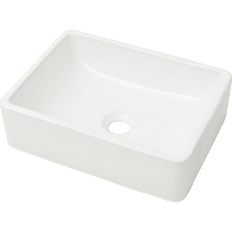 Lavabo in ceramica lavabo lavabo per bagno/WC 41 x 30 cm bianco 020002526