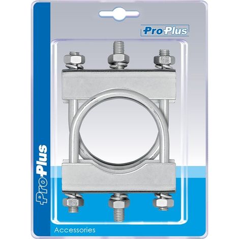 Support en u rond 6070mm pour pince roue jockey - lot de 2 pieces sous blister (1/5)