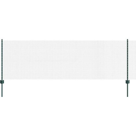 Maison Exclusive - Schweißdrahtzaun mit Pfosten 50 x 0,8 m (B x H