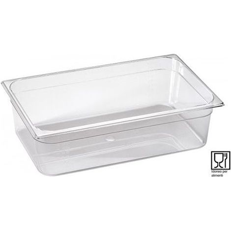Cambro DM740 - Padella Gastronorm in policarbonato, 65 mm, trasparente