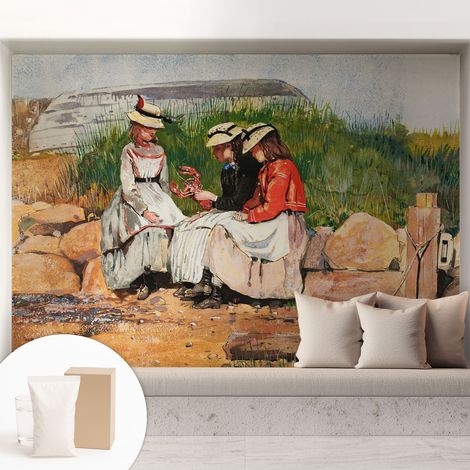 Papier peint intissé mural avec imprimé motifs uniques apparence moderne - Colle incluse gratuite Vacances d'été 208x146 cm (1/5)