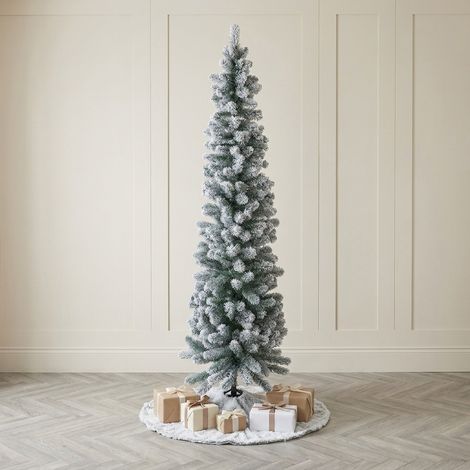 6ft Snowy King Pine Ultra Slim Artificial Christmas Tree (1/2)