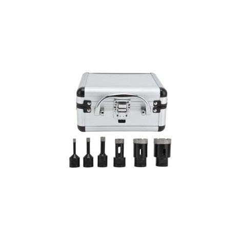 Diamantbohrer, 6-in-1-Lochsägen-Set für Diamantfliesen, Hohlkernbohrer, Handwerkzeug, Zubehör für 6–38 mm M14 – Crezuo (1/4)
