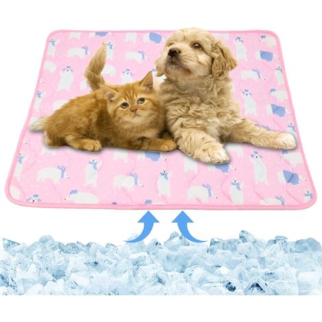 Tapis Rafraichissant Chien, 55x70cm Tapis Rafraichissant Chat Tapis de Refroidissement pour Chien Tapis, Bleu