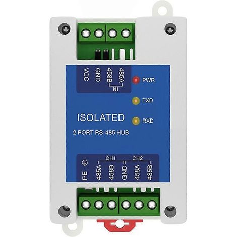 Relais RS485 1 à 2 voies, concentrateur RS485 8-28 V CC, isolation photoélectrique, un concentrateur vers plusieurs concentrateurs, E810-R12, protection ESD (1/5)