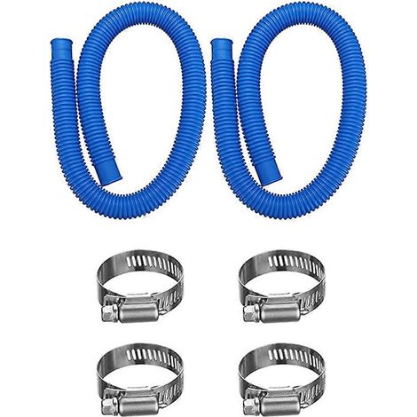 Lot de 2 tuyaux de rechange pour pompe de piscine hors sol (1/4)