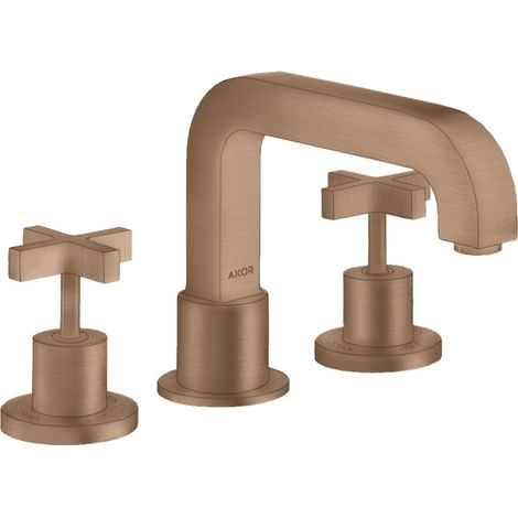 hansgrohe AXOR Citterio Racor de 3 orificios para bañera, asas en