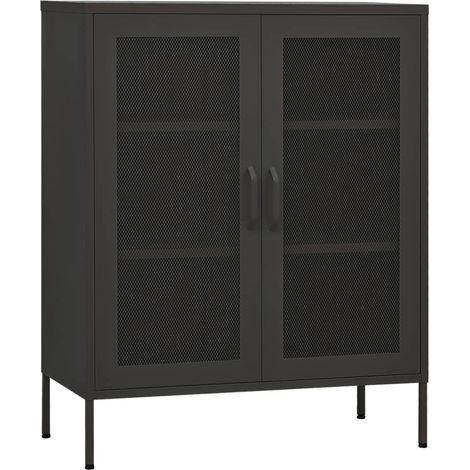 Armoire de rangement Anthracite 80x35x101,5 cm Acier