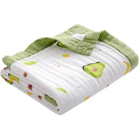 Baby-Musselin aus Baumwolle – Weiche und bequeme Babydecke aus reiner Baumwolle, geeignet für Kinderbett und Kinderwagen, 110 x 110 cm (1/5)