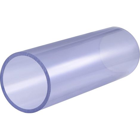 Tuyau Rigide en PVC Rond Tube PVC 55mm Diamètre Interne 63 mm Diamètre Externe 0.2m Transparent Bleu Haut Transparence pour Eau Tube Artisanats Présentoirs (1/5)