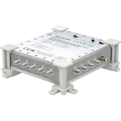 Axing SPU05809N SAT multiswitch Ingressi (Multiswitch): 5 (4 satellitare / 1 terrestre) Numero utenti: 8