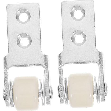 2 Pieces Resistance Wardrobe Durable Gliding Pulleys Sliding Dining (1/5)