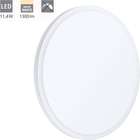 EGLO - MONGODIO 1 APPLIQUE A LED IN METALLO BIANCO DN. 25 CM. 11,4W 3000K 1300LM 98657 (1/3)