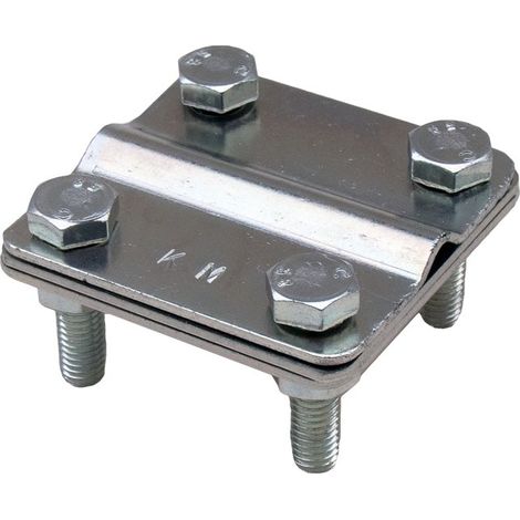 Conector universal en cruz para cable de tierra B=30 mm (tres placas) KM11 (1/2)