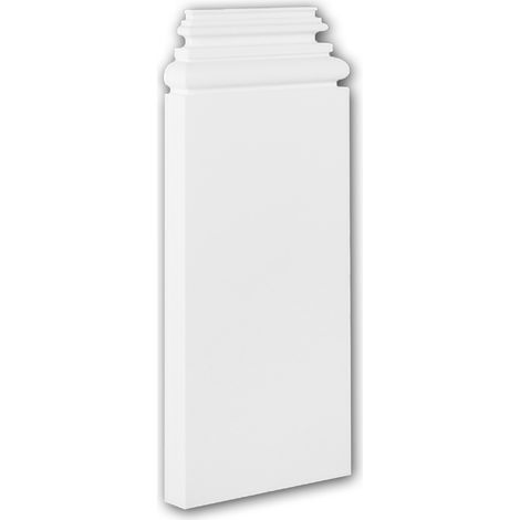 Zócalo de pilastra 123400 Profhome Elemento decorativo diseño atemporal clásico blanco