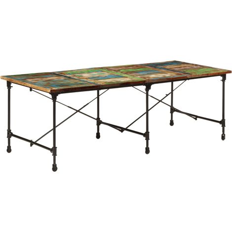 Mesa de comedor madera maciza reciclada 220x90x77 cm vidaXL (1/5)