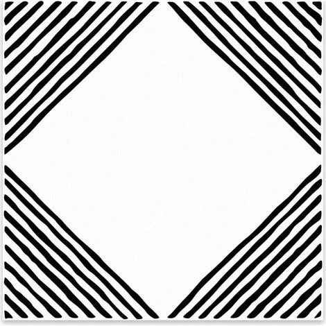 JSSEVN - 10 Pieces Adhesive PVC Floor Tiles 30x30 cm (0.9 m²), Matte Waterproof Tiles, Self-Adhesive Waterproof PVC Floor Tiles, Black and White Striped Pattern (1/3)