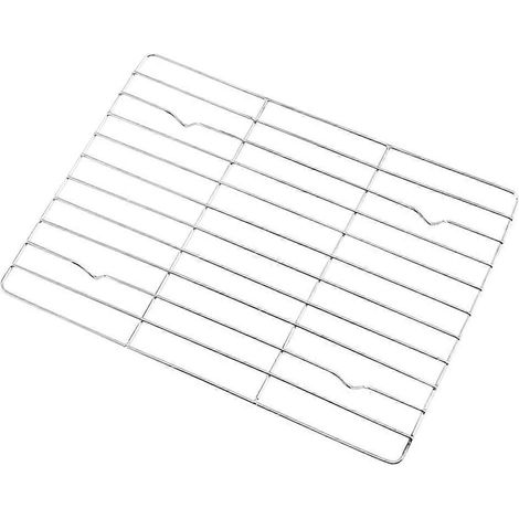 grille de refroidissement en acier inoxydable, passoire portable pour barbecue (argenté)-26X16CM-Silver (1/4)