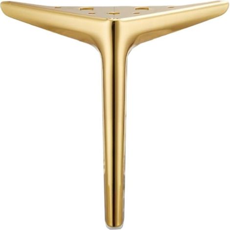 Remplacement de meubles pieds triangle en métal armoire vanité canapé chaise banc,pack de 4(Golden,20cm) (1/5)