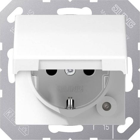 Jung 1 parte Frutto Presa schuko Bianco alpino AS1520KIKLWW 1 pz.
