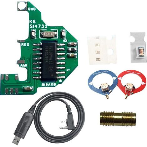 Dies ist eine Version V2 FPC für das SI4732 Modul + 2 Schleifenantennen + Programmierkabel Kurzwellenmodifikationsmodul, geeignet für Quansheng UV-K5 und UV-K6.