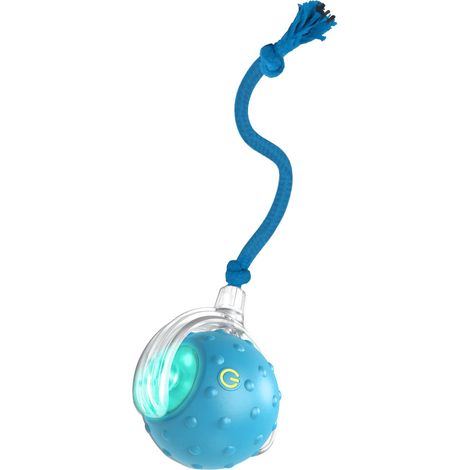 Balle interactive pour chat, balle roulante automatique avec 3 vitesses réglables pour chats d'intérieur, jouet activé par le mouvement avec corde (1/3)