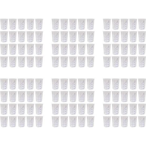 120 PièCes SéRies Tasses de Mesures de Tasse de MéLange de Peinture Jetable en Plastique pour RéSine ÉPoxy Verser 600ML (1/4)