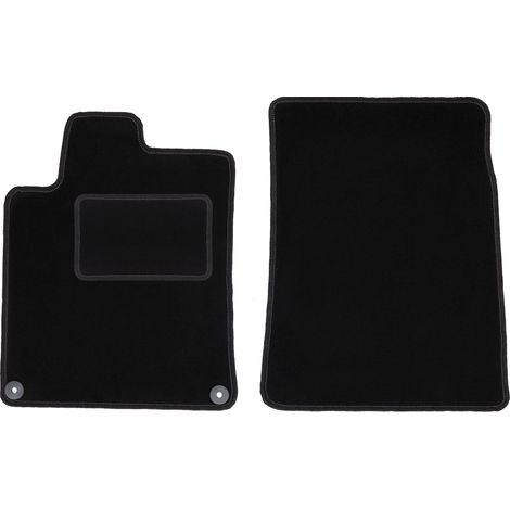 Alfombrillas delanteras para Peugeot 407 coupé, sedán, station wagon (2004-2011) color negro (1/5)